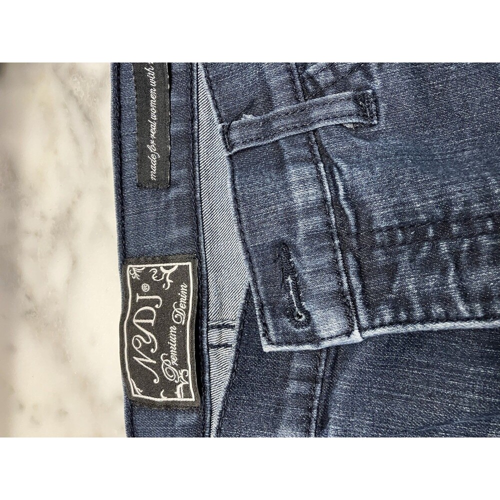 NYDJ Womens Blue Jeans with Detailed back pockets Size 10 Tall - Picture 3 of 8